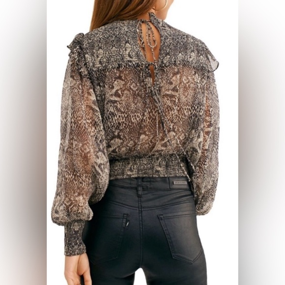 Free People Roma Printed Top Size Small - Picture 5 of 7